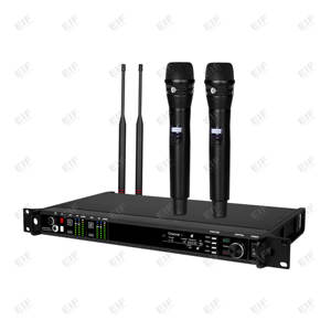 Micrófono Inalámbrico de Mano AD4D-3, Doble Canal UHF, Diversidad Digital, Cancelación de Ruido, Diseño Portátil USB de Metal para Música en Vivo - Product Image 3