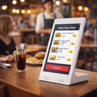 Tablette Android 10 pouces Afficheur numérique OEM Double caméra Tout-en-un Support de bureau Capacitif 4G 2x32 Go Équipement de salle de conférence d'hôtel
