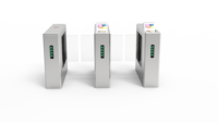 Torniquete de Barrera Abatible de Acero Inoxidable 304 con Sistema de Control de Acceso por Reconocimiento Facial RFID para Gimnasio, OEM, ODM, CE, 1 Año de Garantía