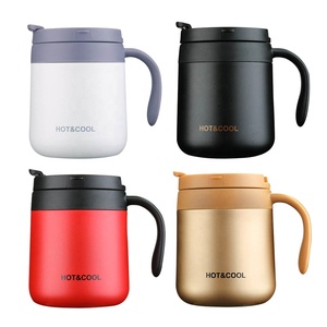 Mug à café en acier inoxydable de 350 ml avec poignée, conservation de la chaleur, revêtement par électrolyse, <span class=keywords><strong>isolation</strong></span> sous vide pendant plus de 12 heures - Product Image 1