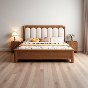 Victorian Customized Storage Solid Wood <strong>Bed</strong> <strong>Set</strong> for Hotel <strong>B</strong>&amp;<strong>B</strong> Apartment Bedroom Furniture - Product Image 1