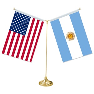 Bandera Argentina Patrón Bandera de mesa Rayas azules y blancas y <span class=keywords><strong>sol</strong></span> Evento deportivo Escritorio de observación Bandera alegre - Product Image 1
