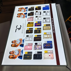 2023 Led montaje en pared pantalla iluminada anillo de arte pequeña caja de luz de señalización Marco de Imágenes ultradelgado letrero iluminado Led retroiluminado - Product Image 5
