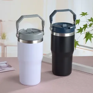 Gobelet isotherme en acier inoxydable à double paroi de 30 oz, prêt à être expédié, avec couvercle, pour le camping, les voyages, thermos, maintien au chaud de 12 à 24 heures - Product Image 3