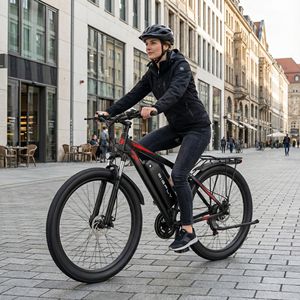 Vélo électrique urbain Bigfly C29 Ultra avec moteur dans le moyeu arrière - 21 vitesses, cadre en alliage d'aluminium, batterie au lithium étanche pour la livraison urbaine - Product Image 1