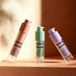 Torsione pompa Airless bottiglia crema d'oro <span class=keywords><strong>100</strong></span> <span class=keywords><strong>Ml</strong></span> rotonda pompa Airless bottiglie acriliche per cosmetici - Product Image 5