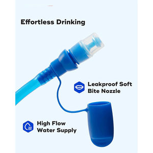 Portable Collapsible Durable PEVA <b>1L</b> <b>Water</b> <b>Bottle</b> Sports Hydration Bladder Cycling Outdoor Running Walking Waterproof - Product Image 5