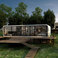 Vente en gros personnalisé 40 pieds de petites maisons préfabriquées de luxe cabine Apple maisons préfabriquées pour centres commerciaux hôtels Bulgarie panneau sandwich fabriqué