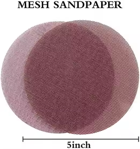 <span class=keywords><strong>Disques</strong></span> abrasifs en maille de 5 pouces à dureté moyenne pour le ponçage sur tampon floqué - Product Image 2