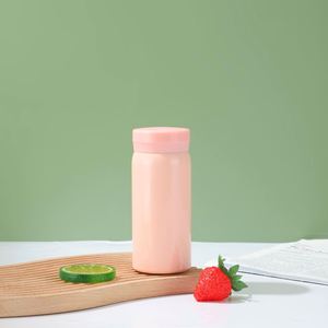 Thermos compact portable de 200 ml, mini thermos de poche en acier inoxydable, couvercle étanche, bouteille d'eau pour la randonnée en plein air, usage quotidien - Product Image 2