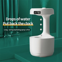 Humidificateur anti-gravité 600ml Goutte d'eau Humidificateurs de goutte de pluie pour bureau