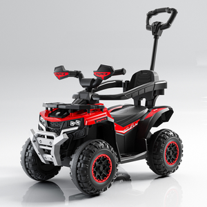 <span class=keywords><strong>2</strong></span>-4 Yaş Çocuklar İçin Akülü Binilebilir Oyuncak, İtme Çubuklu Plastik Pedal Kaykay Araba - Product Image 3