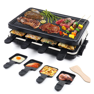 Grill à <span class=keywords><strong>raclette</strong></span> portable et <span class=keywords><strong>pliable</strong></span> Aifa avec surface antiadhésive, sans fumée et contrôle de la température pour une utilisation familiale de 8 personnes - Product Image 5