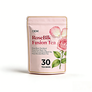 Mélange de thé noir infusé aux pétales de rose OEM, thé santé, 30 sachets de thé de 2g chacun, boîte - Product Image 1