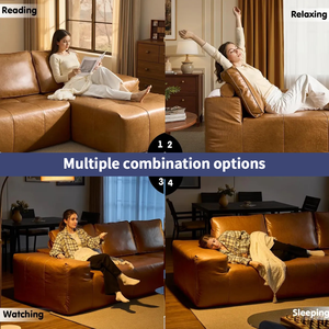 MOQ100 Juego de Sofás de Lujo Personalizados para Sala de Estar, Muebles de Sofá sin Estructura Comprimidos al Vacío, Sofá Seccional de Esponja con Espuma 28D - Product Image 6