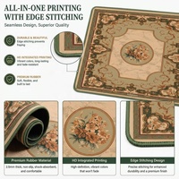 Tapis de Mahjong de luxe à motif floral de style américain, taille standard, pliable, imperméable, silencieux, portable, pour jeux de poker et divertissement