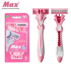 맥스 일회용 쌍날 안전 면도기 스웨덴 스테인리스 스틸 면도날 플라스틱 면도기 얼굴 및 바디 제모 호텔용 - Product Image 5