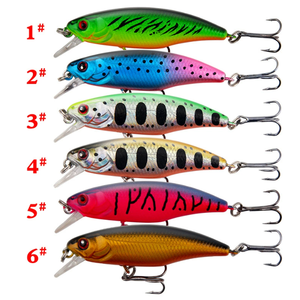 MISTER LURE 4,3g 6cm <span class=keywords><strong>Minnow</strong></span> Angelköder mit Haken Angelzubehör auf Lager Kunststoff-<span class=keywords><strong>Minnow</strong></span>-Köder - Product Image 1