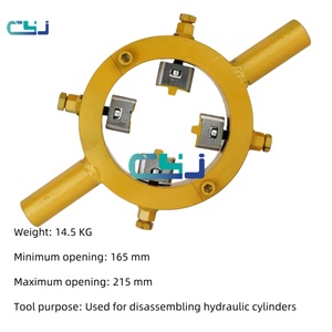 Llave de tamaño mediano universal ajustable para extracción de cilindros hidráulicos de excavadoras y bulldozers, herramienta para tuercas de junta de cilindro hidráulico - Product Image 3