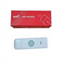 Router Modem WIFI USB 4G dengan Slot Kartu SIM Router Wifi Nirkabel Mobil 4G LTE Mendukung Pita Jaringan B28 Dongle WIFI USB