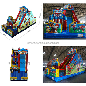 Scivolo Gonfiabile Commerciale per Bambini con Castello Rimbalzante, Combo Scivolo e Ostacoli per Esterni con Soffiatore - Product Image 2