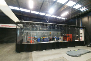 Tenda Impermeabile per Autolavaggio, Tenda Trasparente in PVC, Tende Industriali in <span class=keywords><strong>Plastica</strong></span> Trasparente - Product Image 2