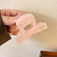 Pinces à cheveux géométriques en acétate de style français de 8 cm pour femmes, accessoires pour tresses, demi-tresses et queues de cheval hautes