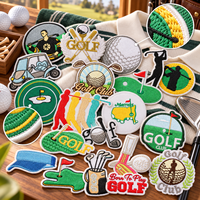 Lot de patchs brodés thermocollants pour clubs de golf, chariots à balles, visières, vestes, sacs – Décoration DIY pour golfeurs
