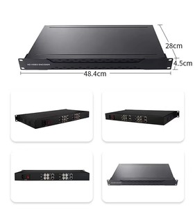 Encodeur vidéo SDI 1U 4 canaux Full HD H.265 SDI vers SRT RTMP RTSP UDP pour diffusion en direct - Product Image 2