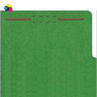 Carpeta de Archivos de Clasificación de Tablero de Presión Verde para Organizar Archivos Médicos Estándar Tamaño Carta y Informes de Oficina