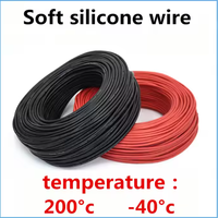 Câble électrique en silicone souple 20 Awg, conducteur toronné en cuivre étamé 600V pour les applications industrielles