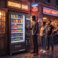 Distributeur automatique intelligent de snacks et de boissons, température ambiante, distributeur automatique commercial pour les entreprises de vente au détail