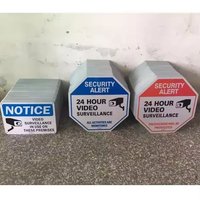 Panneau routier d'approvisionnement d'usine imprimé logo personnalisé décoration avertissement panneau en métal avec design peint