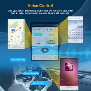 Autoradio Android 17 pouces pour Toyota Prado 2018+ Écran CarPlay 4G LTE Navigation GPS Lecteur multimédia avec garantie de 2 ans - Product Image 3