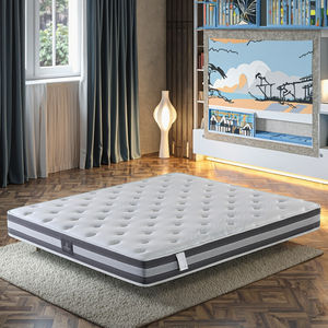 थोक समकालीन रानी राजा आकार गर्म हवा कपास की जेब में वसंत गद्दे - Product Image 1