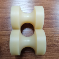 Galet de guidage de câble en nylon PA66, rouleau à gorge en U en nylon moulé, usiné CNC, anti-usure, pour treuil de grue