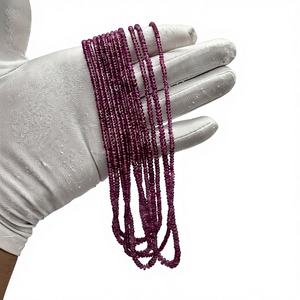 Cuentas Redondas Lisas de Turmalina Rosa Natural de 3mm a 5mm, Piedras Preciosas de Alta Calidad con Más de 50 Años de Experiencia - Product Image 1