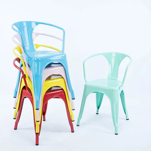 เก้าอี้บาร์เก้าอี้สำหรับห้องครัววินเทจซ้อนกันได้เฟอร์นิเจอร์อุตสาหกรรม - Product Image 5