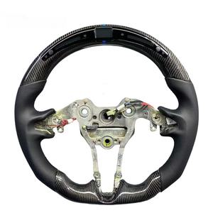 Volante de Cuero y Fibra de Carbono Forjado a Medida para Hyundai Elantra N, Veloster, <span class=keywords><strong>Kona</strong></span> 2019 2020 2021 2022 2023 2024 2025 - Product Image 3