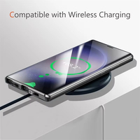 Pour Samsung Galaxy S25 S23 FE S22 S26 Ultra A16 A56 A55 Protection complète de l'objectif 360° Verre double face en métal avec fermoir CASE