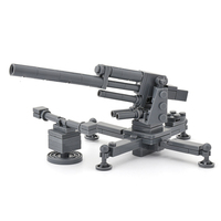 WW2 askeri Mini asker figürü ordu almanya abd ve sovyet anti-tank anti-uçak Howitzers yapı blok oyuncaklar