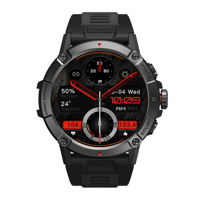 Rugged Outdoor Smart Watch IP68 Waterproof Call Voice Smartwatch Heart Rate Zeblaze Ares 3