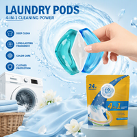 Capsules de lessive Polyva, capsules de détergent liquide, solubles dans l'eau, emballage personnalisé, en vrac, OEM