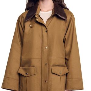 Blouson Moto Femme Haut de Gamme Imperméable Réversible Écologique Hiver Automne Rétro Vintage Tendance en Nylon/Coton - Product Image 5