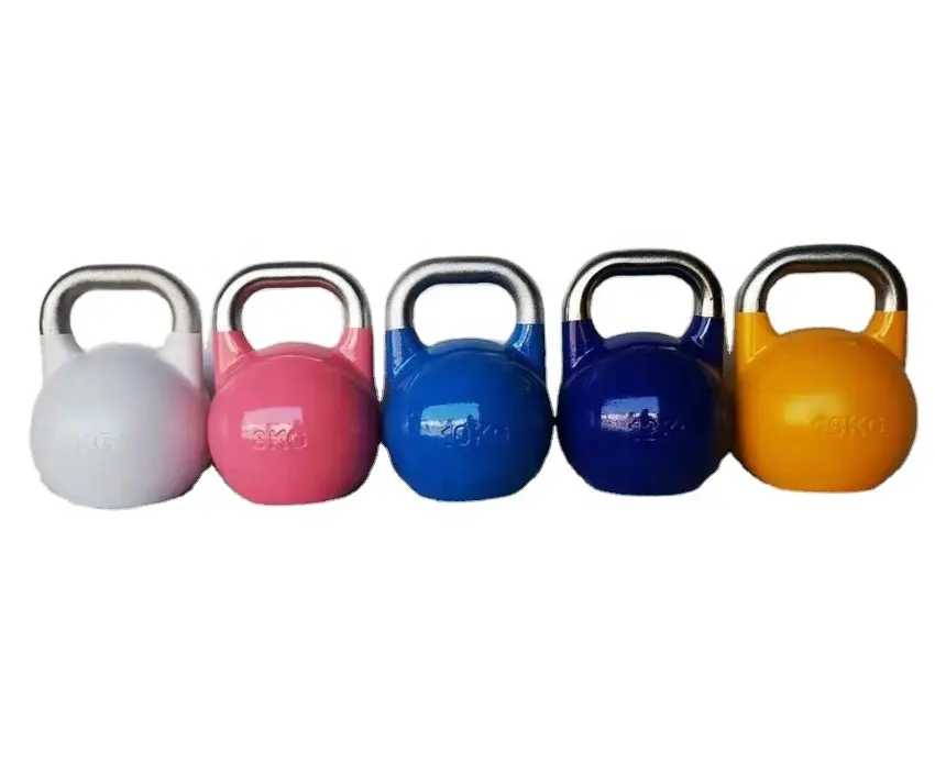 Palestra attrezzature per la forza del Fitness vernice Spray kettlebell colore acciaio fuso competizione kettlebell