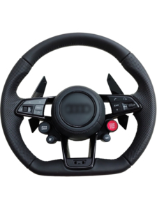 Volant sport en cuir Nappa perforé avec bouton de mode de conduite compatible <span class=keywords><strong>Audi</strong></span> A4 B9 S4 RS4 A5 S5 RS5 – Pièces de mise à niveau - Product Image 6