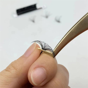 easy fanning <b>eyelash</b> <b>extensions</b> volume lashes automatic fan lashes soft lightweight lash <b>extension</b> supplier - Product Image 6