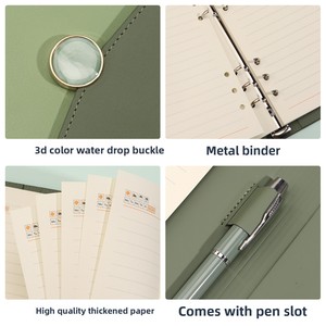 Bloc-notes personnalisable avec logo, <span class=keywords><strong>pages</strong></span> A5 détachables, ensemble cadeau épaissi pour les notes de réunion - Product Image 4