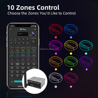 Bracelet lumineux promotionnel pour fêtes, avec télécommande LED, contrôle par application, 15 couleurs, contrôle DMX, bracelet clignotant