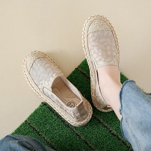 Mocassins plats décontractés pour femmes, nouvelle collection été 2025, en maille respirante tissée, style pêcheur, avec doublure en tissu - Product Image 2